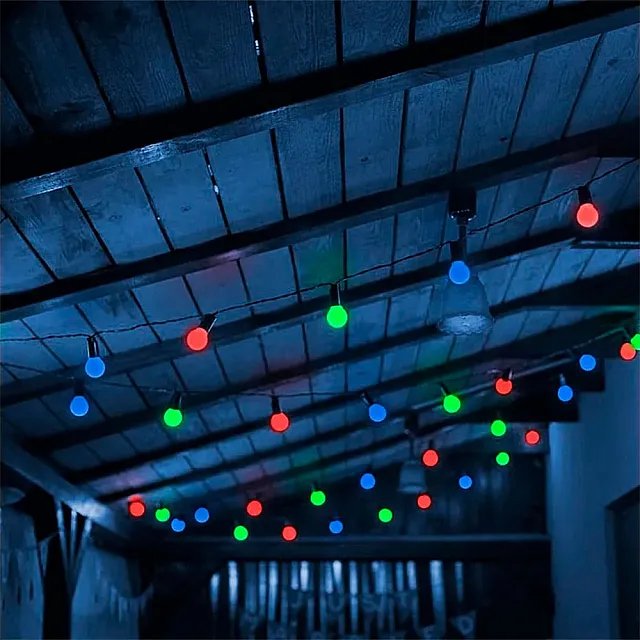 Электрогирлянда-конструктор Vegas Лампы 55040 6 LED ламп белый провод 2.4 м разноцветные