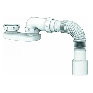 Сифон Unicorn G12 для душевого поддона без выпуска с гибкой трубой 40*40/50 мм