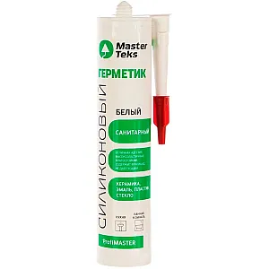 Герметик силиконовый MasterTeks ProflMaster санитарный белый 290 мл