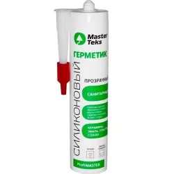Герметик силиконовый MasterTeks ProflMaster санитарный прозрачный 290 мл
