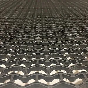 Дорожка Волна 11 мм 1*10 м черная