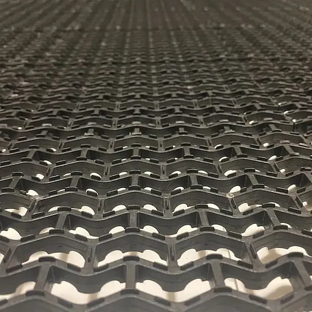 Дорожка Волна 11 мм 1*10 м черная