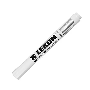 Маркер Lekon extra white перманентный пулевидный наконечник 3 мм