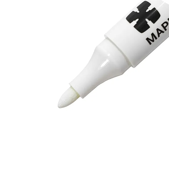 Маркер Lekon extra white перманентный пулевидный наконечник 3 мм