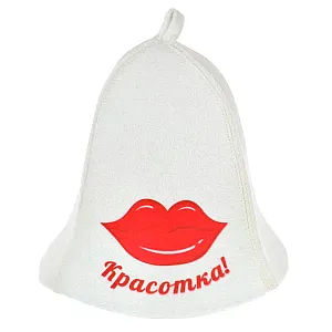 Шапка для бани и сауны Hot Pot Красотка 41157 войлок