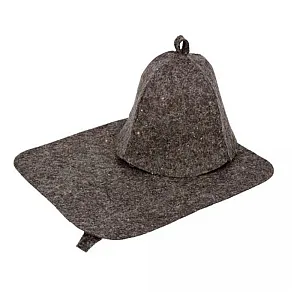 Набор для бани Hot Pot 41344 серый 2 предмета