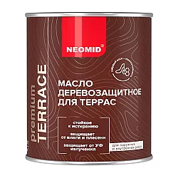 Масло Neomid Premium Terrace для террас бесцветный 0.75 л