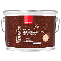 Масло Neomid Premium Terrace для террас бесцветный 2 л