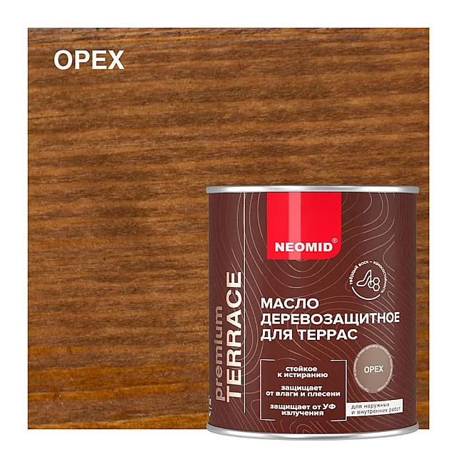 Масло Neomid Premium Terrace для террас орех 0.75 л