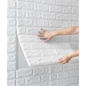 Панель самоклеящаяся Dekorelle 3D 001 белый 70*77 см