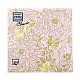 Салфетки декоративные Bouquet Home Collection Золотые цветы на сиреневом 57758 33*33 см 3 слоя 20 шт