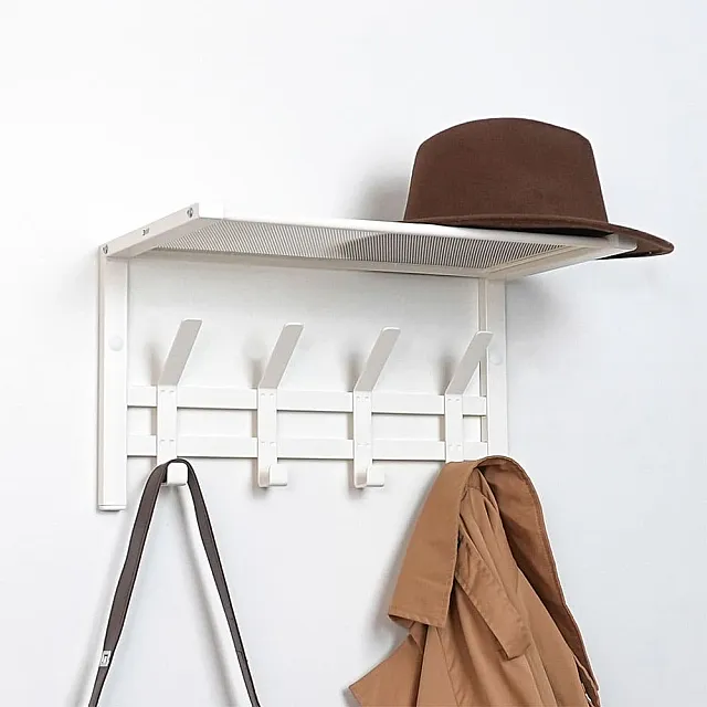 Вешалка ЗМИ Торонто 11 ВСПТ11 с полкой белый