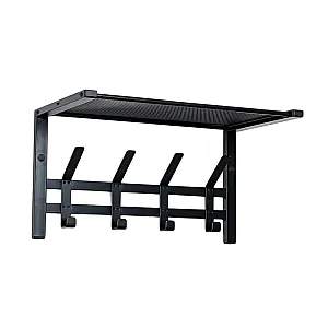 Вешалка ЗМИ Торонто 11 ВСПТ11 с полкой черный