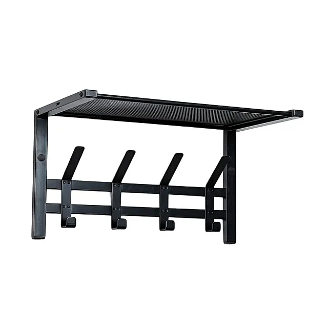 Вешалка ЗМИ Торонто 11 ВСПТ11 с полкой черный