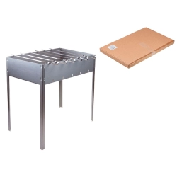 Мангал Perfecto Linea Стандарт 47-750698 сборный с шампурами 500*300*500 мм