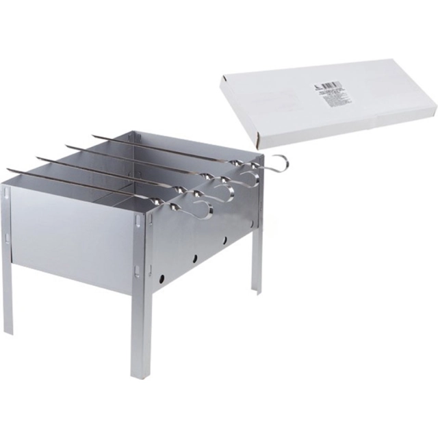 Мангал Perfecto Linea 47-750766 со складным дном с шампурами 335*230*230 мм Мангал Perfecto Linea 47-750766 со складным дном с шампурами 335*230*230 мм