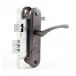 Замок врезной Зенит ЗВ9-4.2 серебро