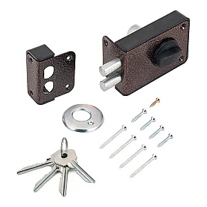 Замок накладной Зенит 3Н-1-3-1 медь