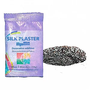 Блестки для жидких обоев Silk Plaster 60590 точка серебро 10 г