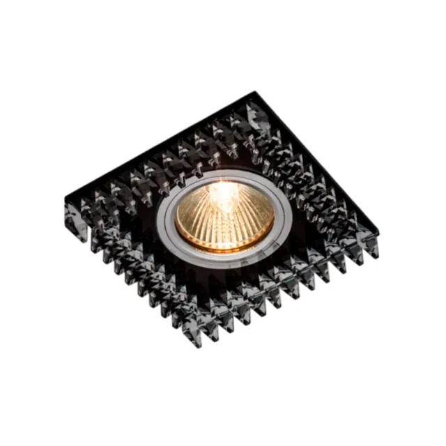 Светильник потолочный Max Light Crystal 25 Black MR16 ограненное стекло черный