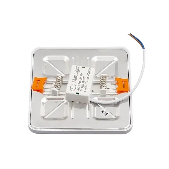 Панель светодиодная Max Light LPS 8W U 4200K 145/105 мм алюминий белый