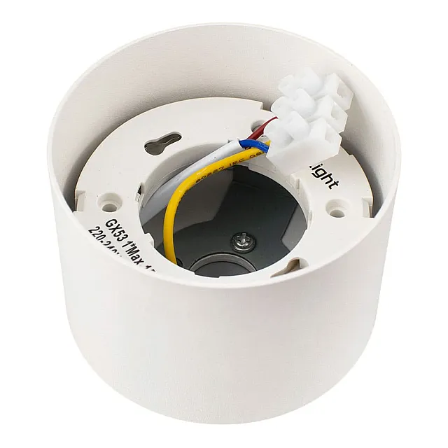 Светильник накладной Max Light Cast 85 White GX53 алюминиевое литье круглый белый