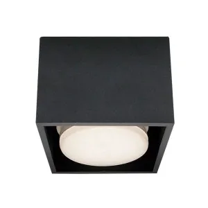 Светильник накладной Max Light Cast 95 GХ53 Black алюминиевое литье круглый черный