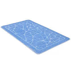 Коврик для ванной Shahintex PP голубой 50*80 мм
