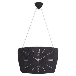 Часы настенные Рубин 2618-001 Ретро черные с серебром 27*18*2 см см