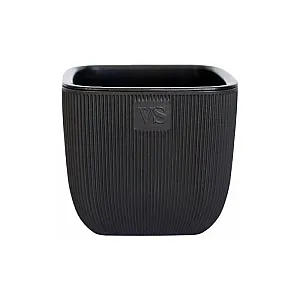 Горшок VipSet  AMF-1.95-11 Фабио с дренажной системой черный 1.95 л
