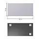 Зеркало Дабл-Ю SB60K без полки кромка 2 варианта навеса 60*120 см