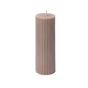 Свеча Candlemint СПР15002 пеньковая рифленая 15*5 см 250 г бежевый