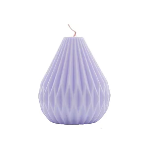 Свеча Candlemint СИГ014 интерьерная грушевидная 9*4 см 138 г лавандовый