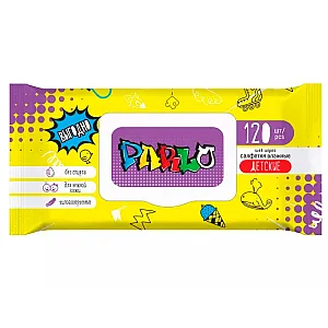 Салфетки влажные Parlo для детей с крышкой 120 шт