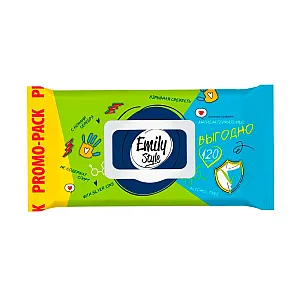 Салфетки влажные Emily Style Антибактериальные 100+20 шт