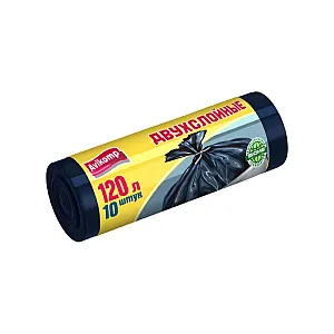 Пакеты хозяйственные Avikomp 2056 до 70 кг двухслойные 120 л 10 шт