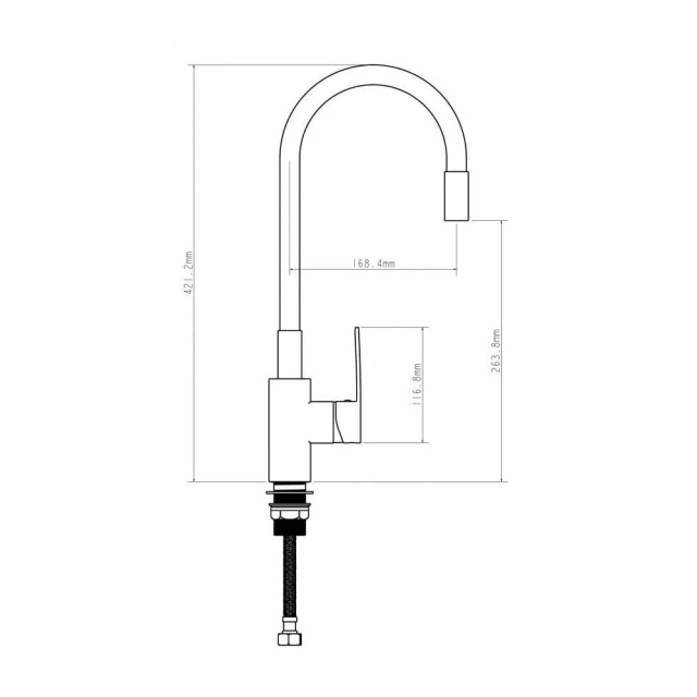 Смеситель для кухни Econoce EC0274WTсерия 270 D35-A белый Смеситель для кухни Econoce EC0274WTсерия 270 D35-A белый