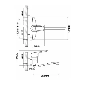 Смеситель для кухни Econoce серия 240 EC0243 D40-A