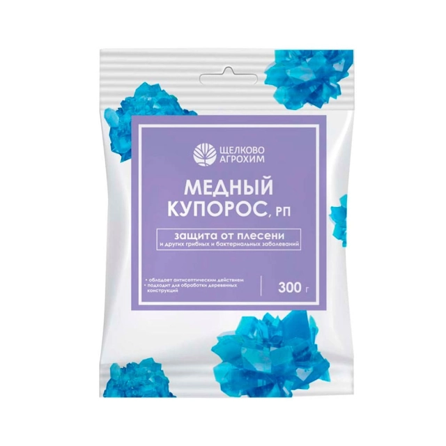 Медный купорос Щелково Агрохим 300 г Медный купорос Щелково Агрохим 300 г
