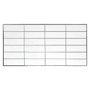 Панель ПВХ Grace Плитка Белая черный шов 955*480 мм