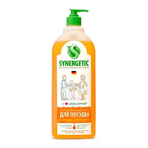Средство для мытья посуды Synergetic антибактериальное с ароматом апельсина 500 мл