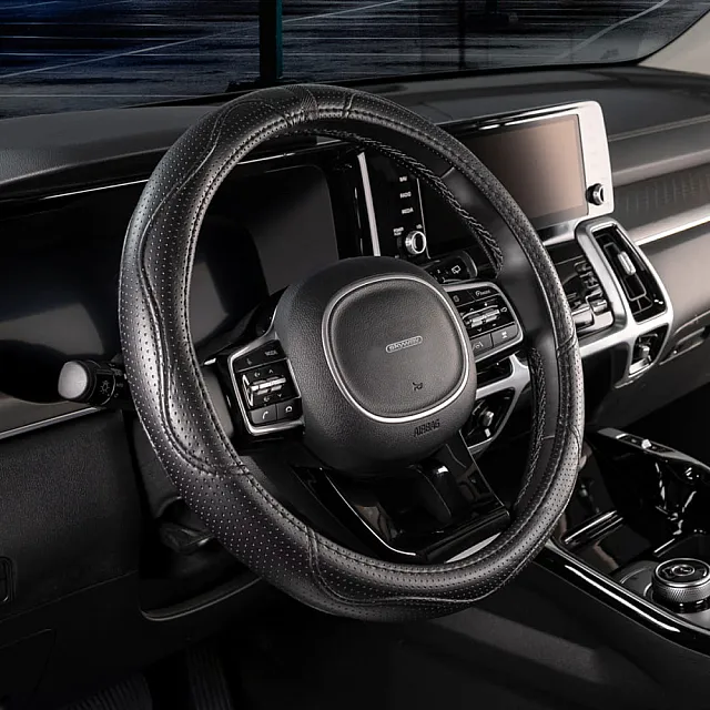 Оплетка экокожа Skyway Art-7 M черная