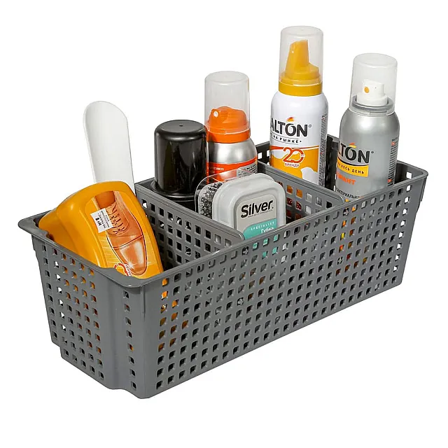 Органайзер Violet Лофт 452018 код 334233 с перегородками серый 3 л