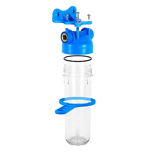 Фильтр магистральный Аквабрайт АБФ-10-1 для холодной воды прозрачный