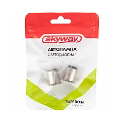Автолампа диодная Skyway S08201250 S25/P21W 12V 18 SMD 2 шт