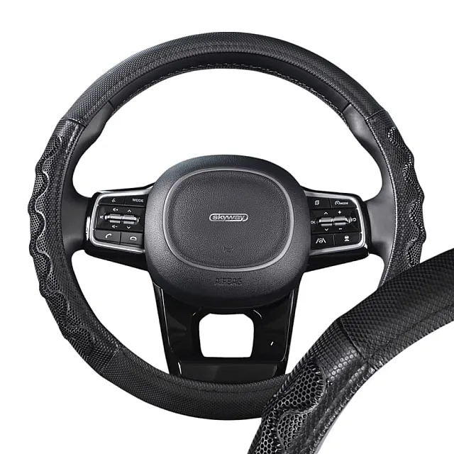 Оплетка экокожа Skyway Racer-2 M черная