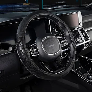 Оплетка экокожа Skyway Racer-2 M черная