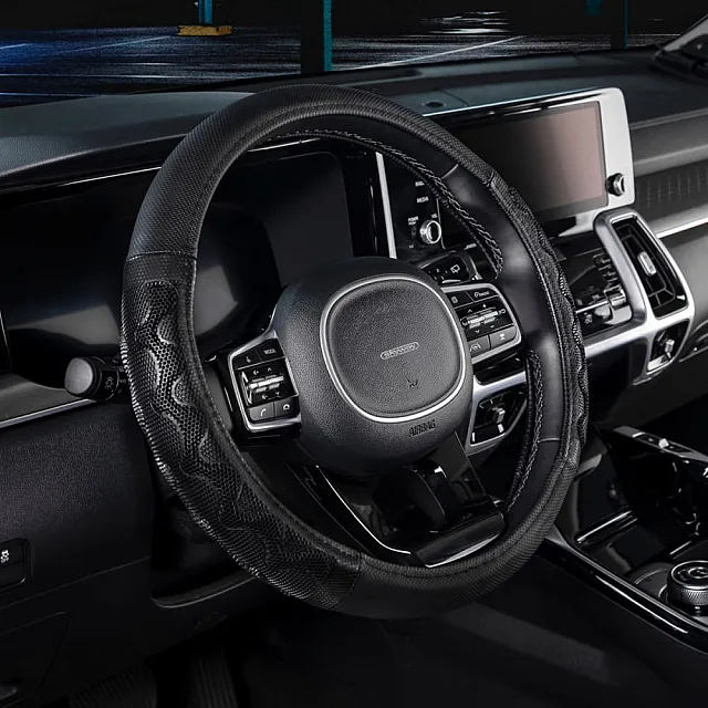 Оплетка экокожа Skyway Racer-2 M черная