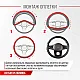 Оплетка экокожа Skyway Carbon- 1 M Черно/Серая