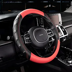 Оплетка экокожа Skyway  Carbon- 2 M Черно/Красная